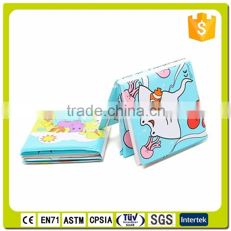 2016 cheap price bath time eco-friendly waterproof safe promotional soft plastic baby bath book