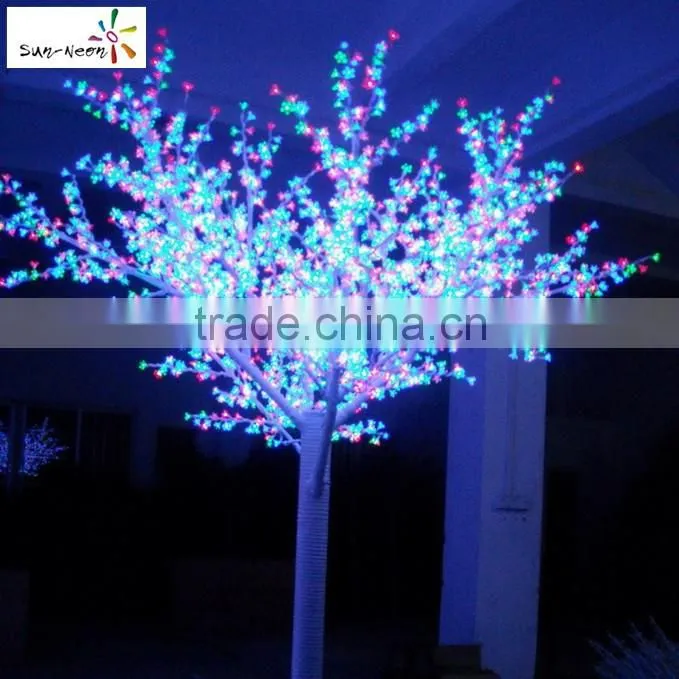 Colorful stickable led light beautiful cherry nail led nail uv lamp with nice design artificial cherry blossom tree