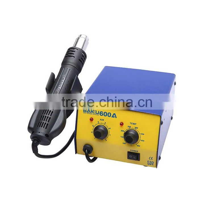 Brushless Fan and Low Noise Hot Air Rework Stationn with one Hot Air Gun (BK-600A soldering station)