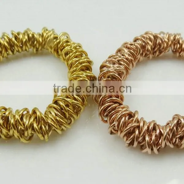stainless steel jump ring bracelets fashionable bangle