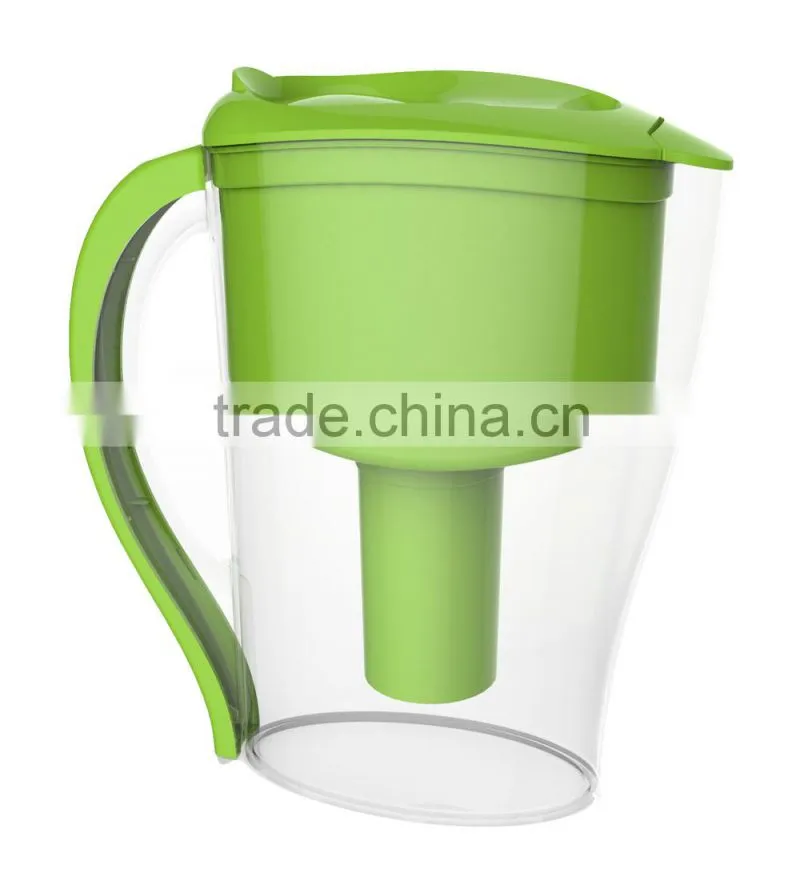 2.5L alkaline water filter pitcher, water ionizer pitcher with filter, BPA free