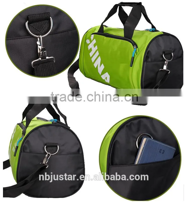 Factory Price Cheap Barrel Shaped Squash Racket Sports Bag Sports Gym Duffel Bag