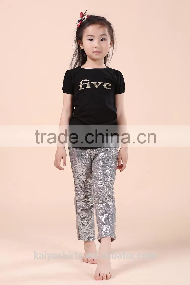 baby girl Gold seaside long pant lovers designing pants latest design pants