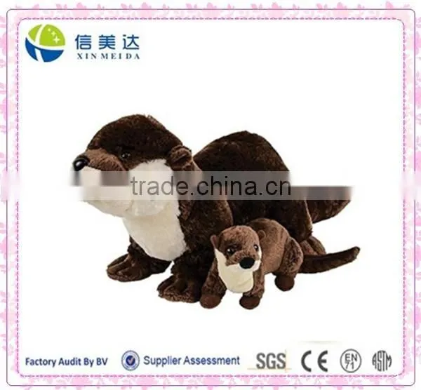 Plush River Otter with Baby Toy