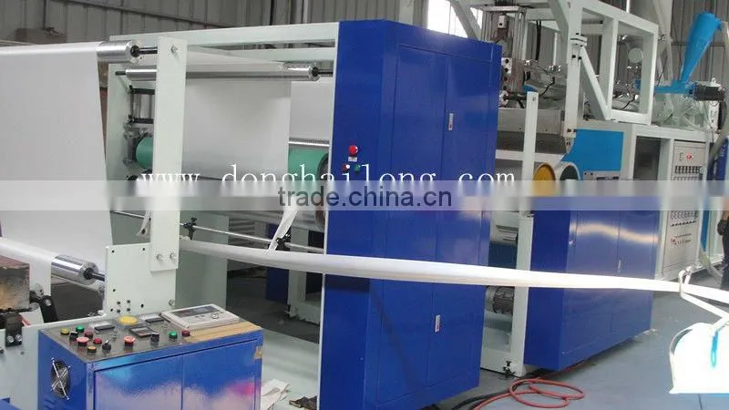 plastic pe embossed cast film extrusion line
