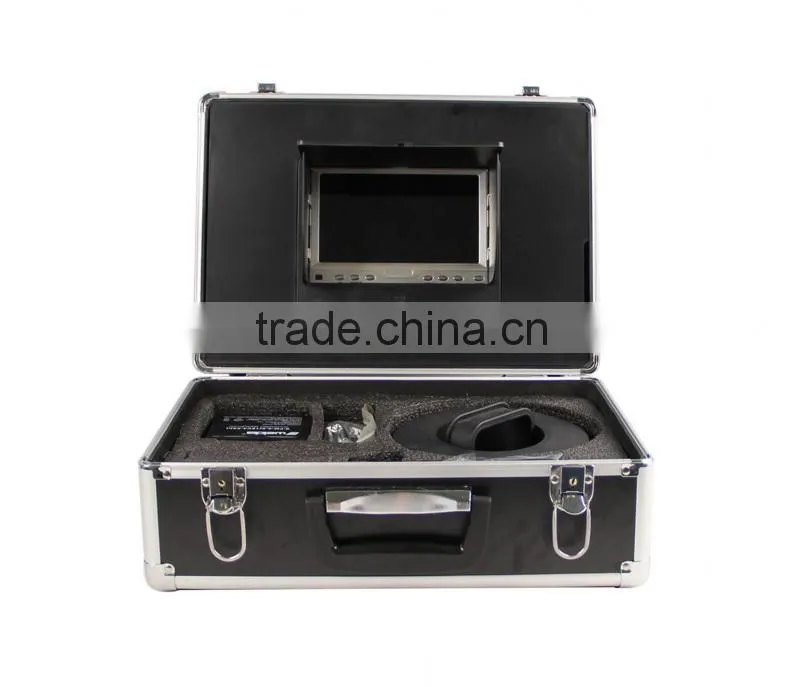 20m Cable Fish Finder With 7 Inch Monitor Underwater Fishing Camera 12Pcs White Leds Fish Finder Camera Sony CCD 650TVL