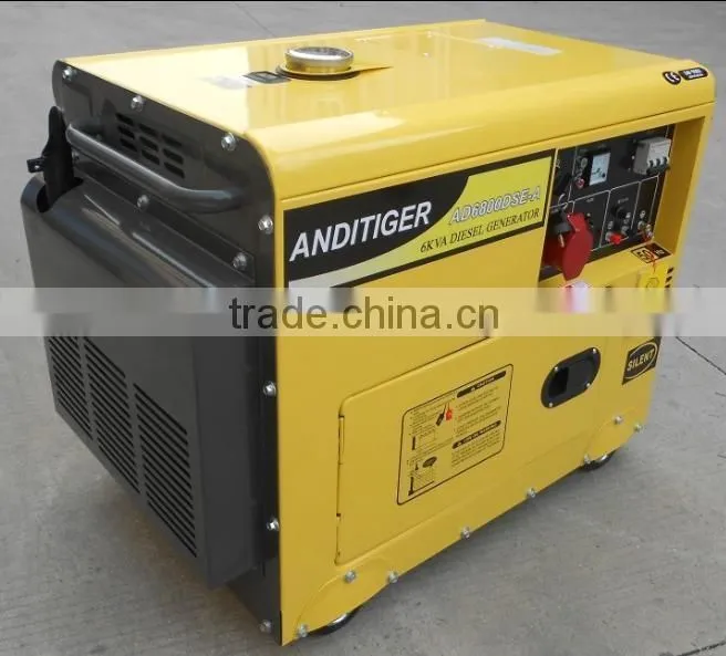 6.5kva 3 phase 220v 50hz Supper Silent Diesel Generator Factory Sale