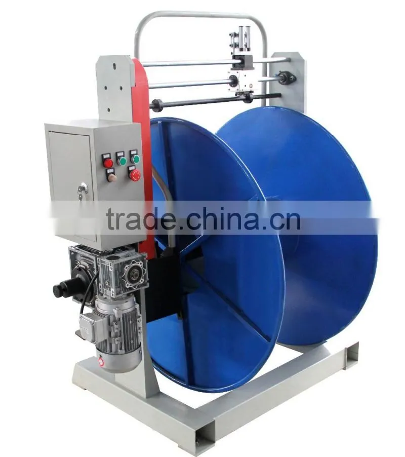 orderly cable take up machine