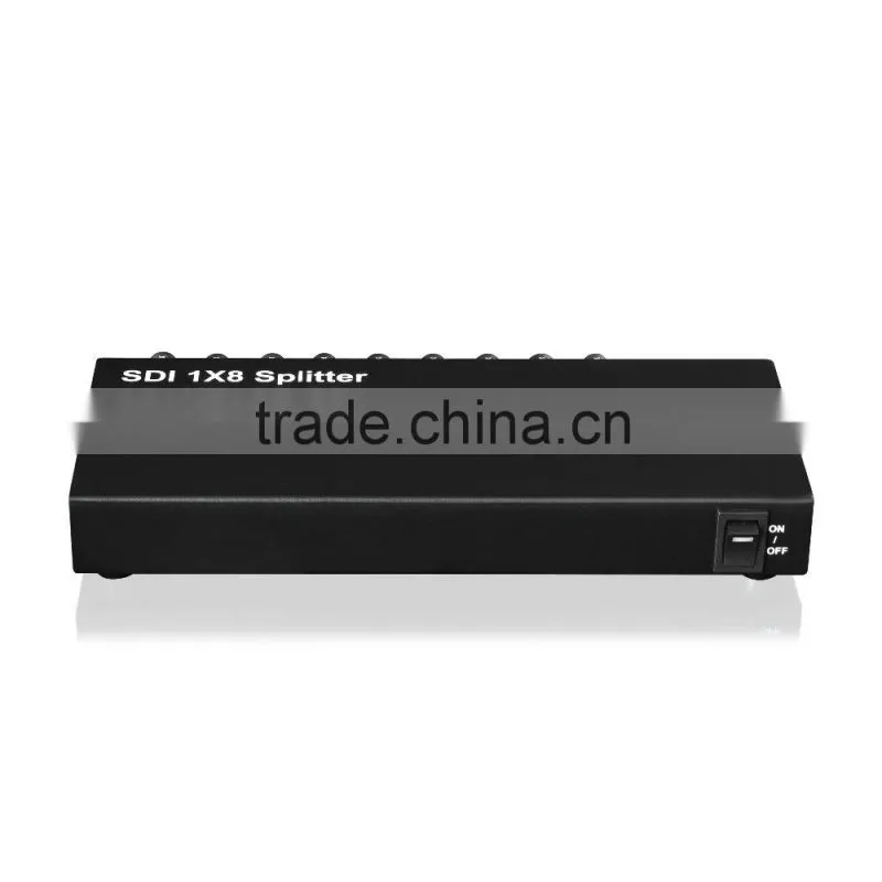 China market 1x2 1x4 1x8 sdi splitter support multiple deep color 8bit,10bit,12bit