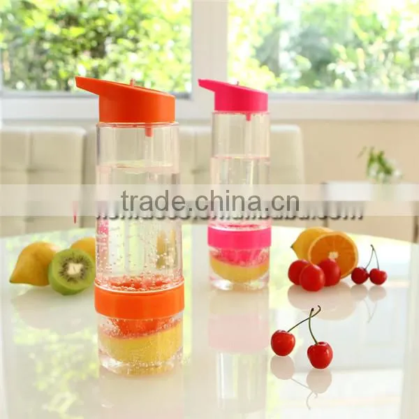 Hot Selling Plastic Lemon Fruit Cup Water Bottle Portable Cup
