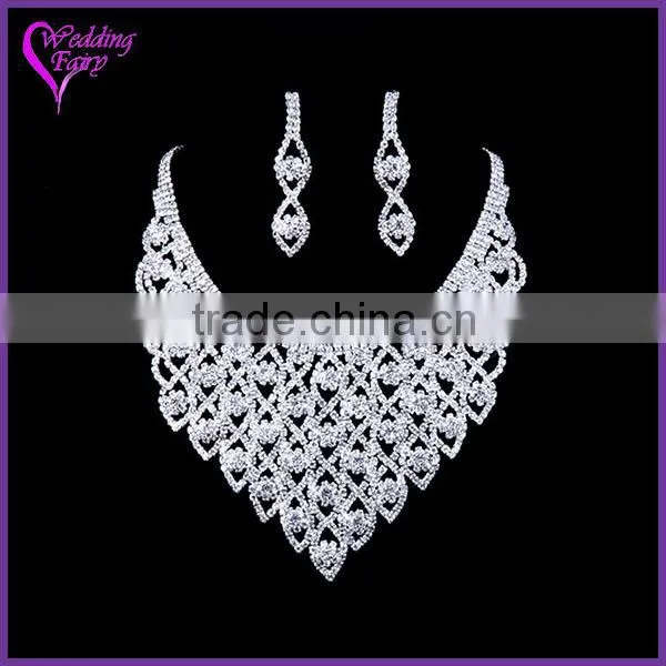 High Quality Latest Style Crystal indian style necklace for dressing