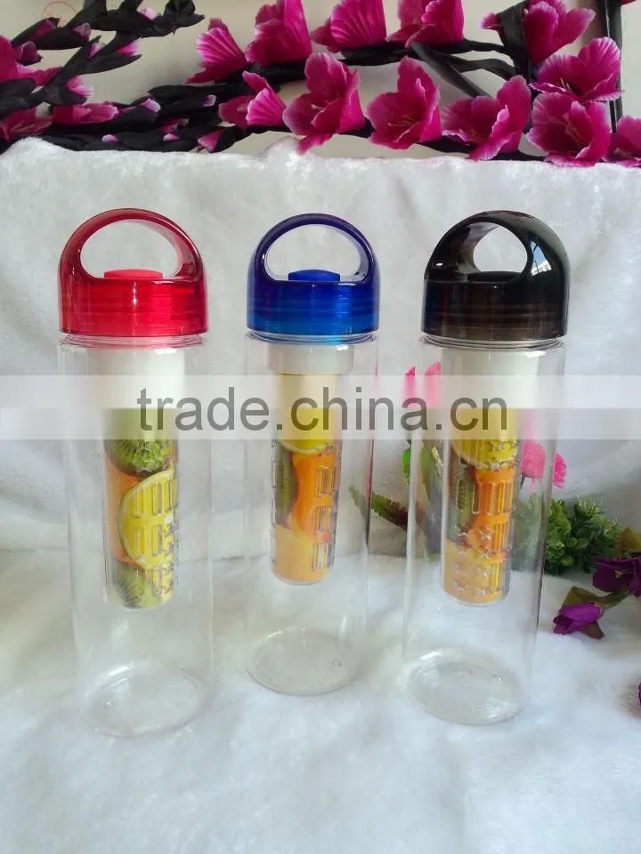 plastic water bottle, Fruit infusion water bottle