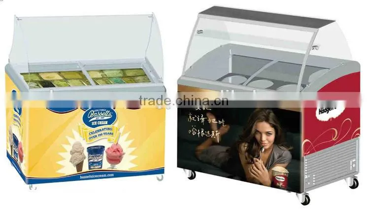 ice cream scoop display cabinet