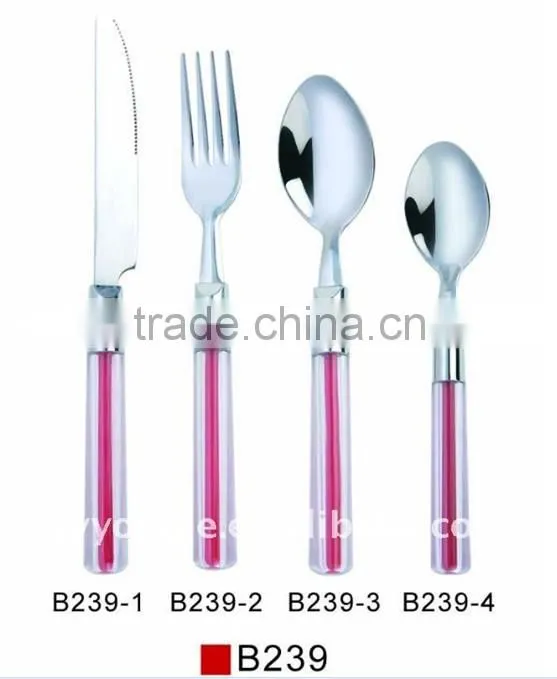 plastic lucency handle cutlery