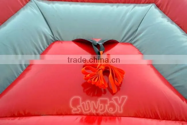 Outdoor Adult Xtreme Rush Inflatable obstacle Course / Castle Slide With Climbing Wall