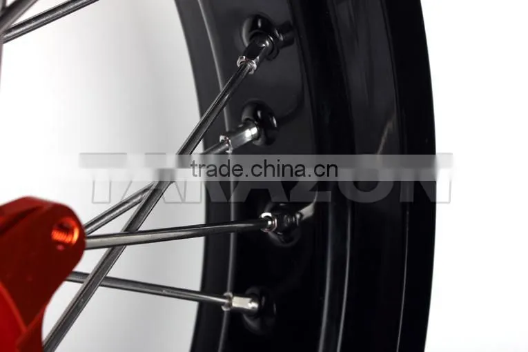 CNC Aluminium alloy motorcycle Spoke wheels sets for KTM Supermoto