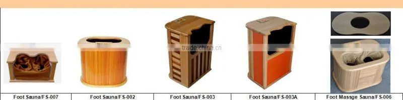 Japan Hot Sale Hemlock Far Wooden Foot Sauna with Tourmaline (CE/RoSH/ISO)