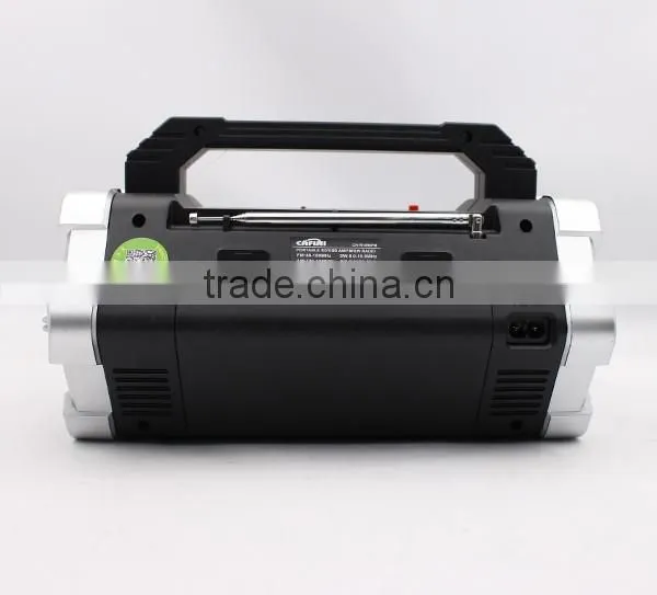 Low price high quality portable wireless speaker with led light and fm radio