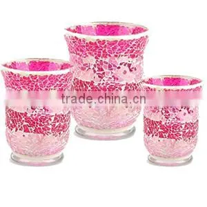 Craft Mosaic Glass Candle Holder