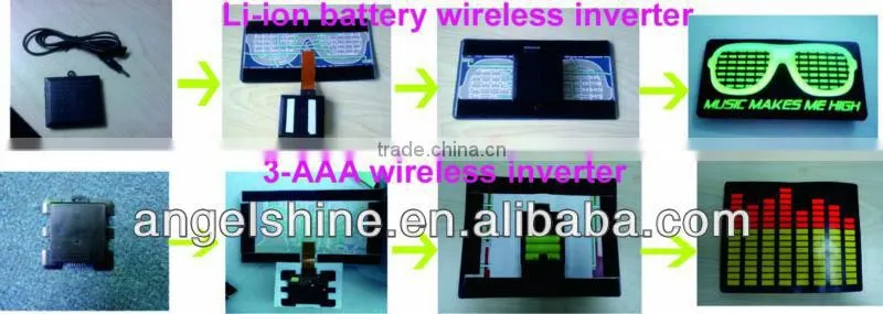 rechargeable wireless panel with wireless inverter at strong sensitivity