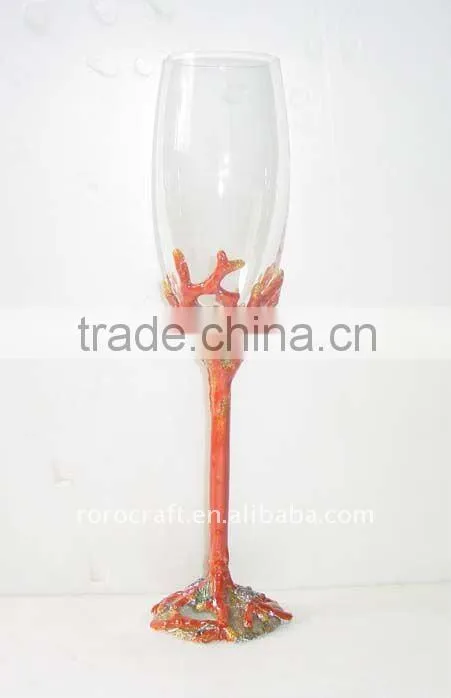 pewter gift wedding champagne glass