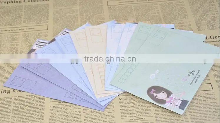 Bespoke recyclable brown kraft paper gift envelope with factory price