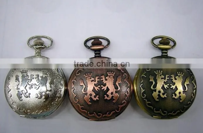 Kids Animal Pattern Thin Pocket Watch