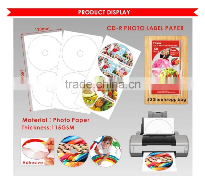 Good Quality CD-R Photp Label Paper