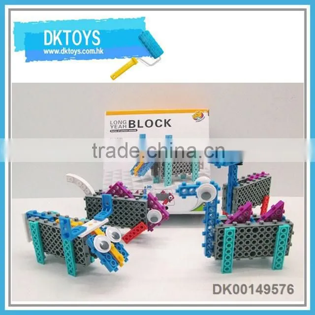 Plastic material 4 in 1 building block animal type