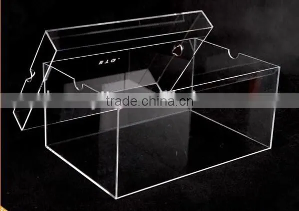 clear acrylic shoe box