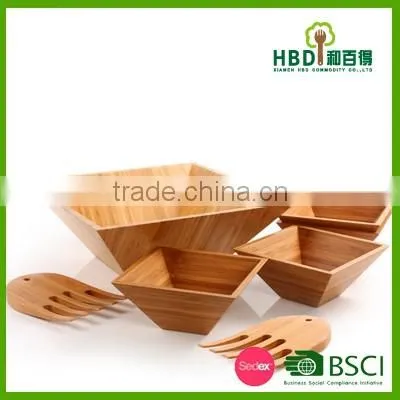 Hot new products for 2016 natural eco-friendly vegetable bamboo salad bowl, wood bamboo salad bowl,kitchen salad bowl wholesale