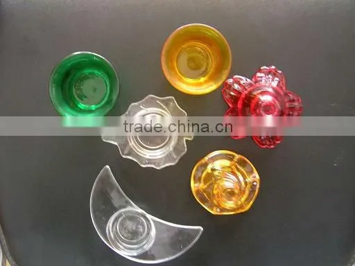 different size clear glass home decoration