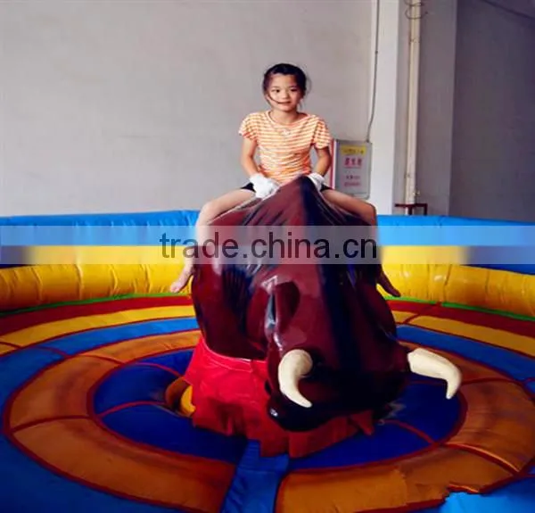 Thrilling Inflatable bungee bull riding machine