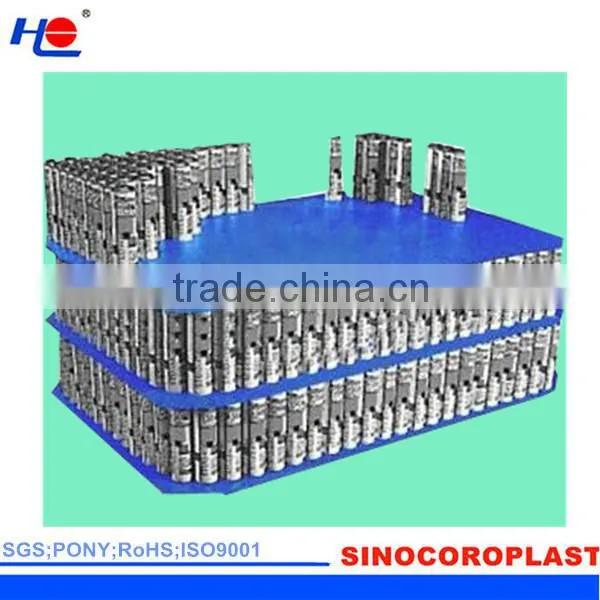 anti-corrosion and uv stabilized corrugated plastic divider for bottles