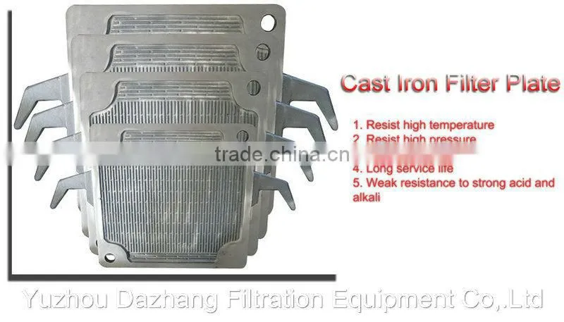 Automatic cast iron chamber filter press