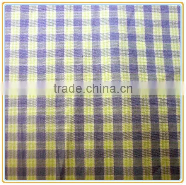 100% Cotton Combed Yarn Dyed Fabric with Small Checks