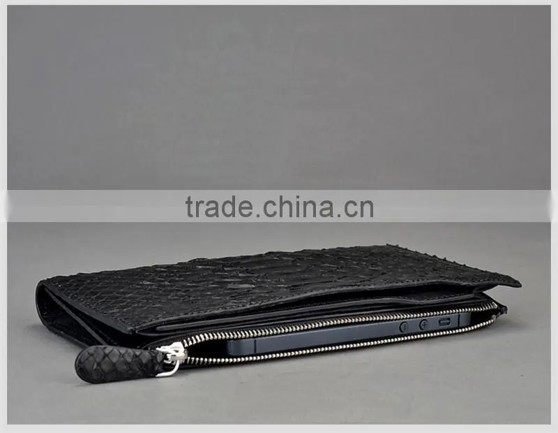 Customize Handmade Real Python Snakeskin Business Credit Card Wallet