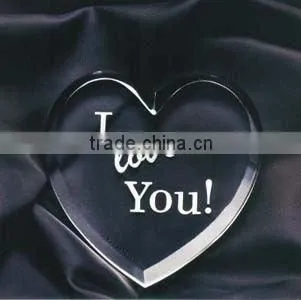 Heart-shaped promotional acrylic gift items