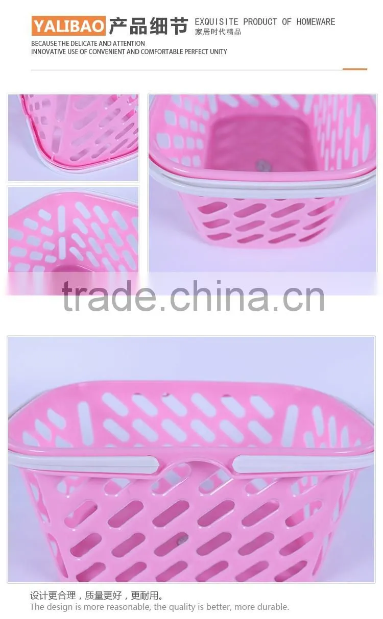 Hot Selling Cheap Plastic Shopping Basket With Handle