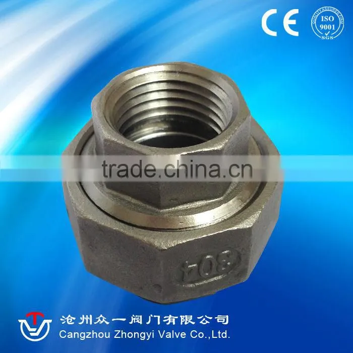 Standard 304,201 stainless steel threaded pipe fittings
