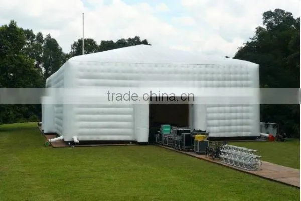 PVC tarpaulin material inflatable white tent
