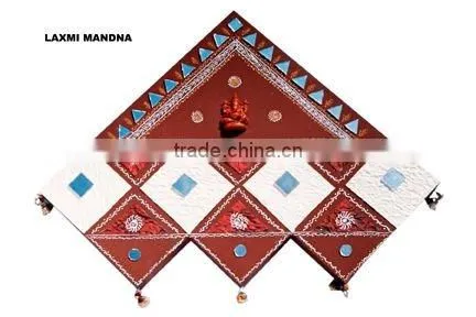 MDF wood Wall hanging Mandna home decoration gift christmas handmade art work
