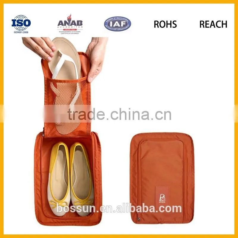 Outdoor Ripstop Polyester Travel Shoe Bag with factory price ISO9001:2008