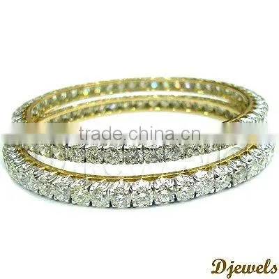Solitaire Anniversary Bangles, Wedding bangles, Solitaire Engagement Jewellery