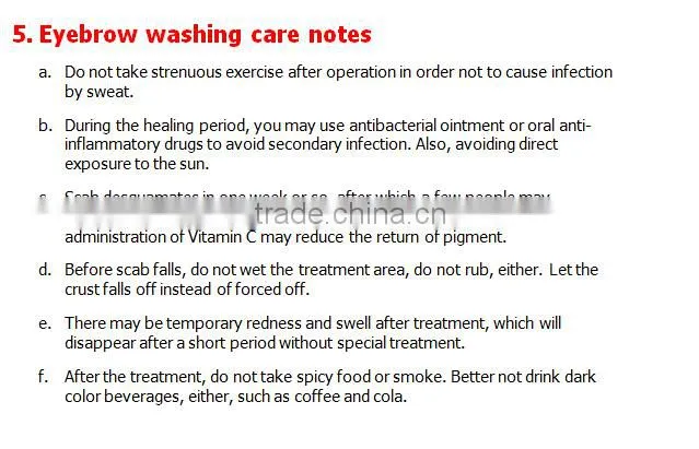 ND Yag laser tattoo eyebrow removal machine laser pistol