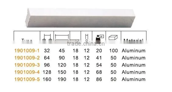 furniture aluminum pull handles for wood cabinet door