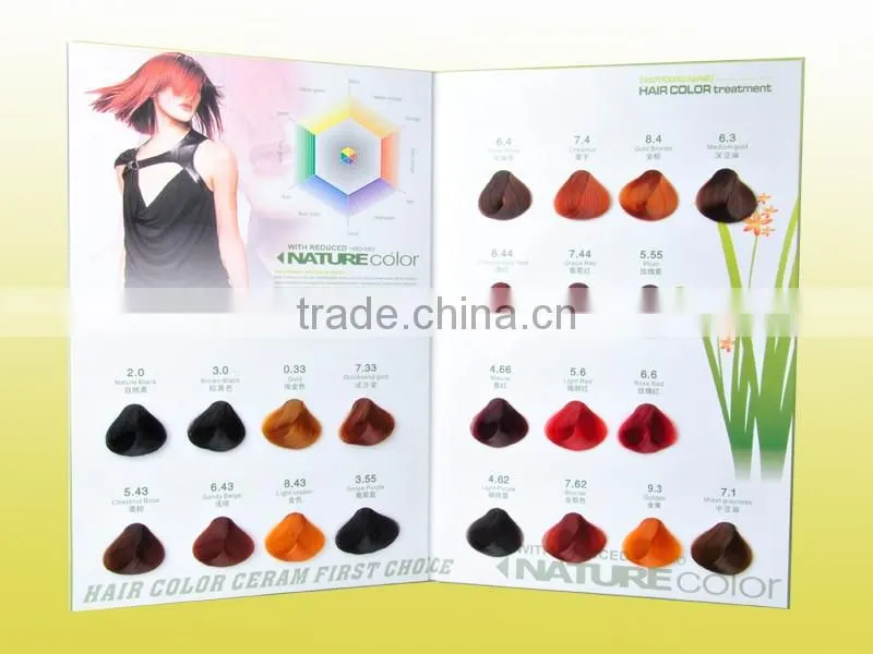 Professional Hair Color Chart for salon hair dye