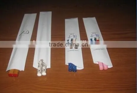 paper wrapped disposable single bamboo chopsticks
