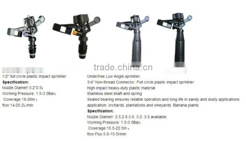 1'' rotary nozzle water irrigation sprinkler