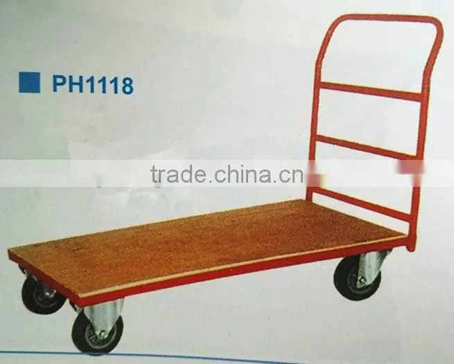 Platform hand truck Hand pallet truck Tool trolley with four wheels